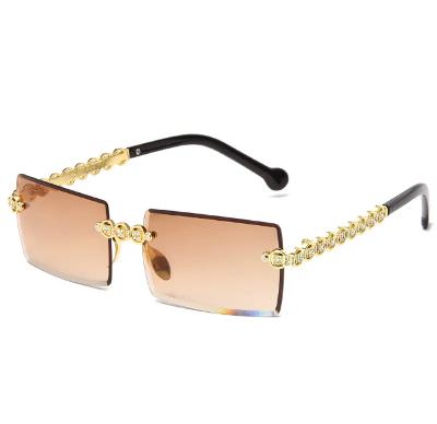 Brown Bedazzled Framed Glasses