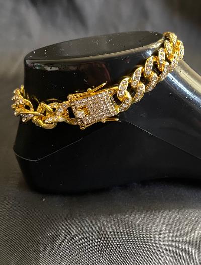 Heart Cuban Link Anklet