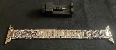 Silver Cuban iWatch Band