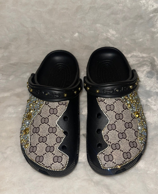Black Gucci Crocs