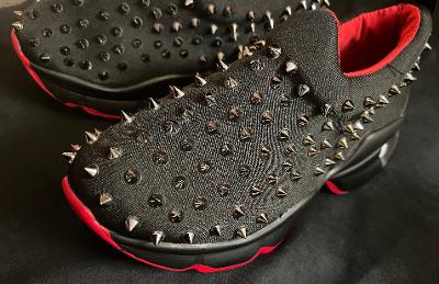 Black Studded Fashion Sneakers